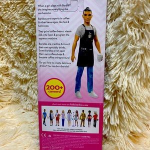 Barista Barbie Ken with man bun. Great gag gift.